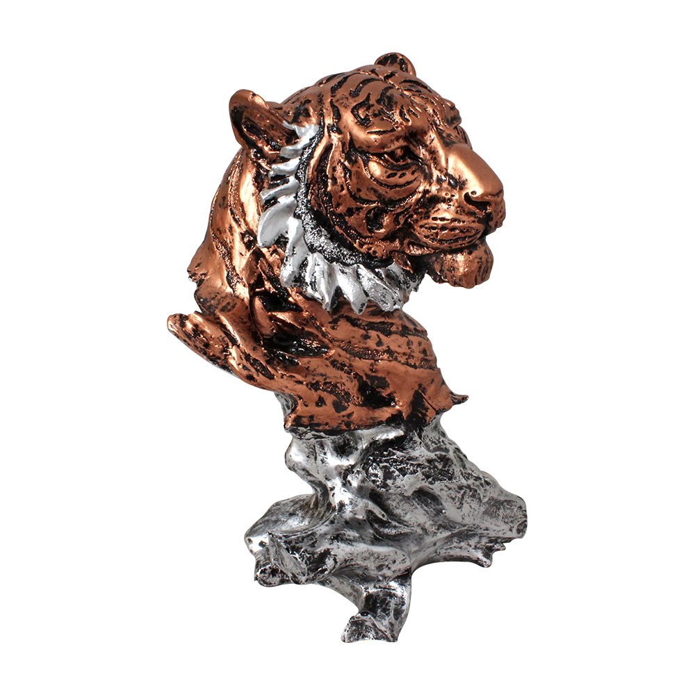 Tiger Face Statue Showpiece 10 Inch ( 25.5 cm )