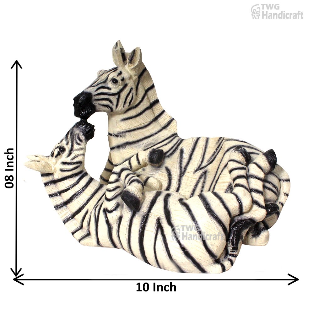 Manufacturer of Zebra Statue Figurines | Interior Decoration Item Fact