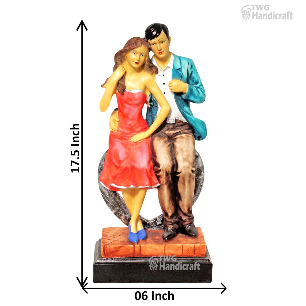 Love Couple Statue Gifts Wholesale Supplier in India | Factory Resin C