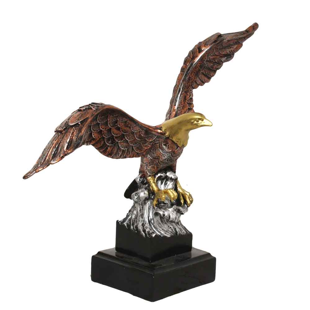 Handicraft Eagle Statue Antique Sculpture 13 Inch