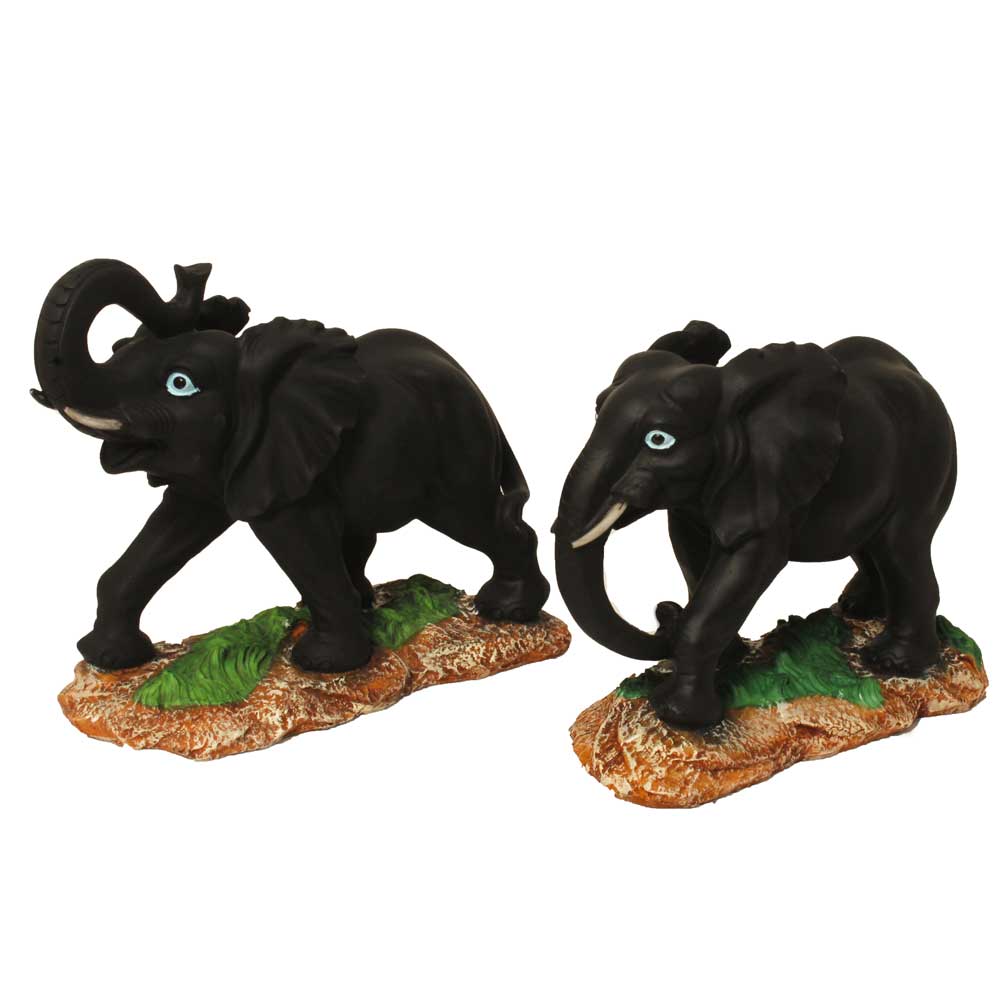 Pair of Elephant Statue 9.5 Inch