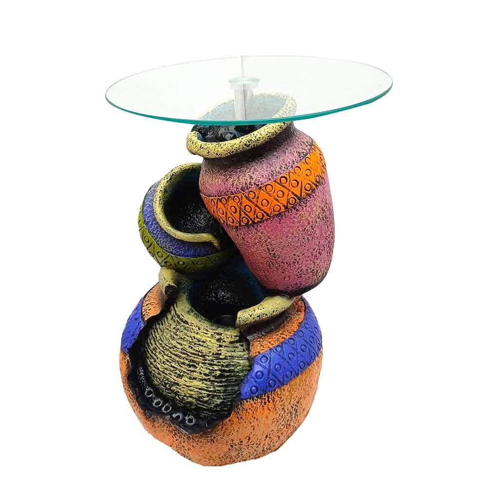 Matka Corner Table Indoor Water Fountain 20 Inch ( 51 cm )