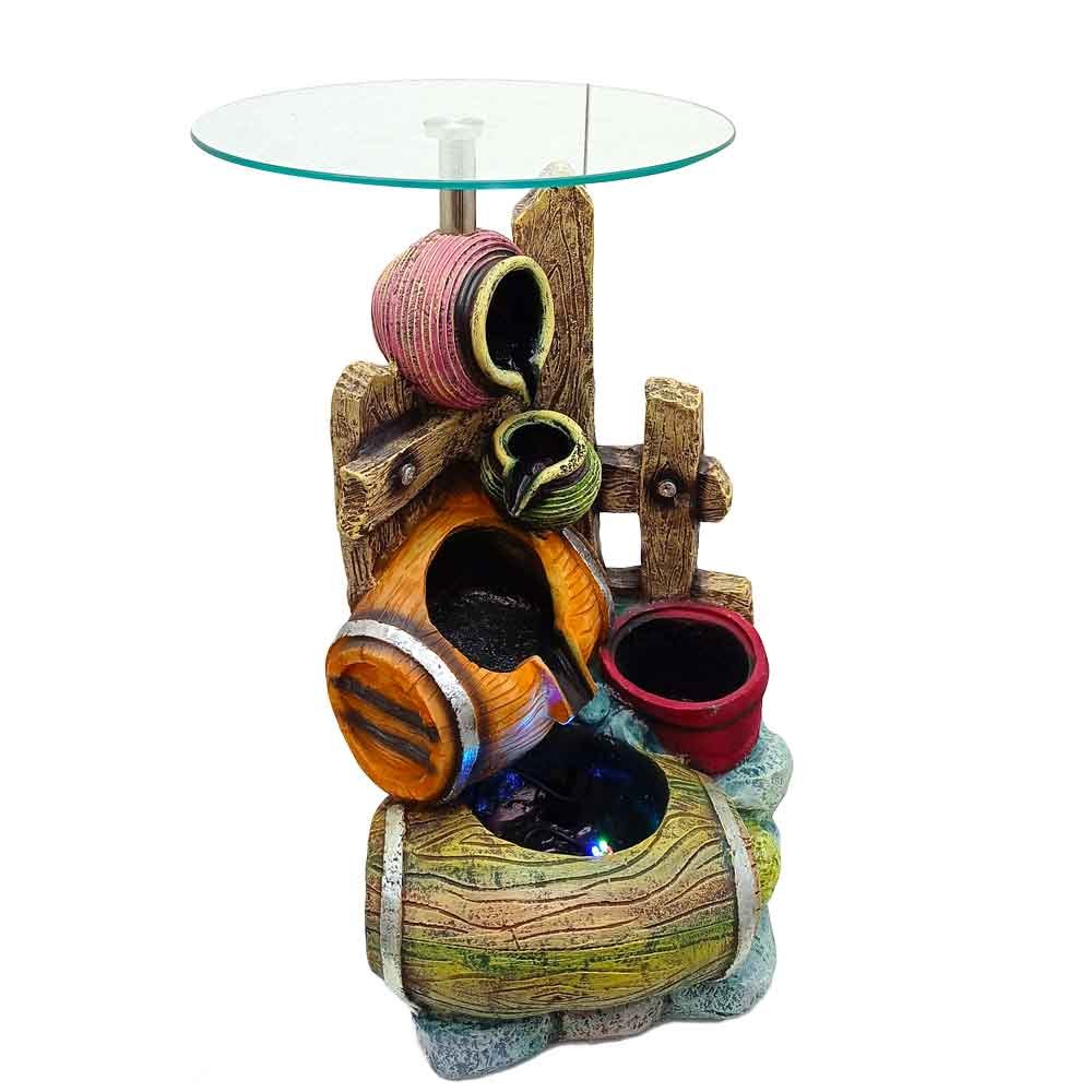 Pot Corner Table Indoor Water Fountain 24 Inch ( 61 cm )