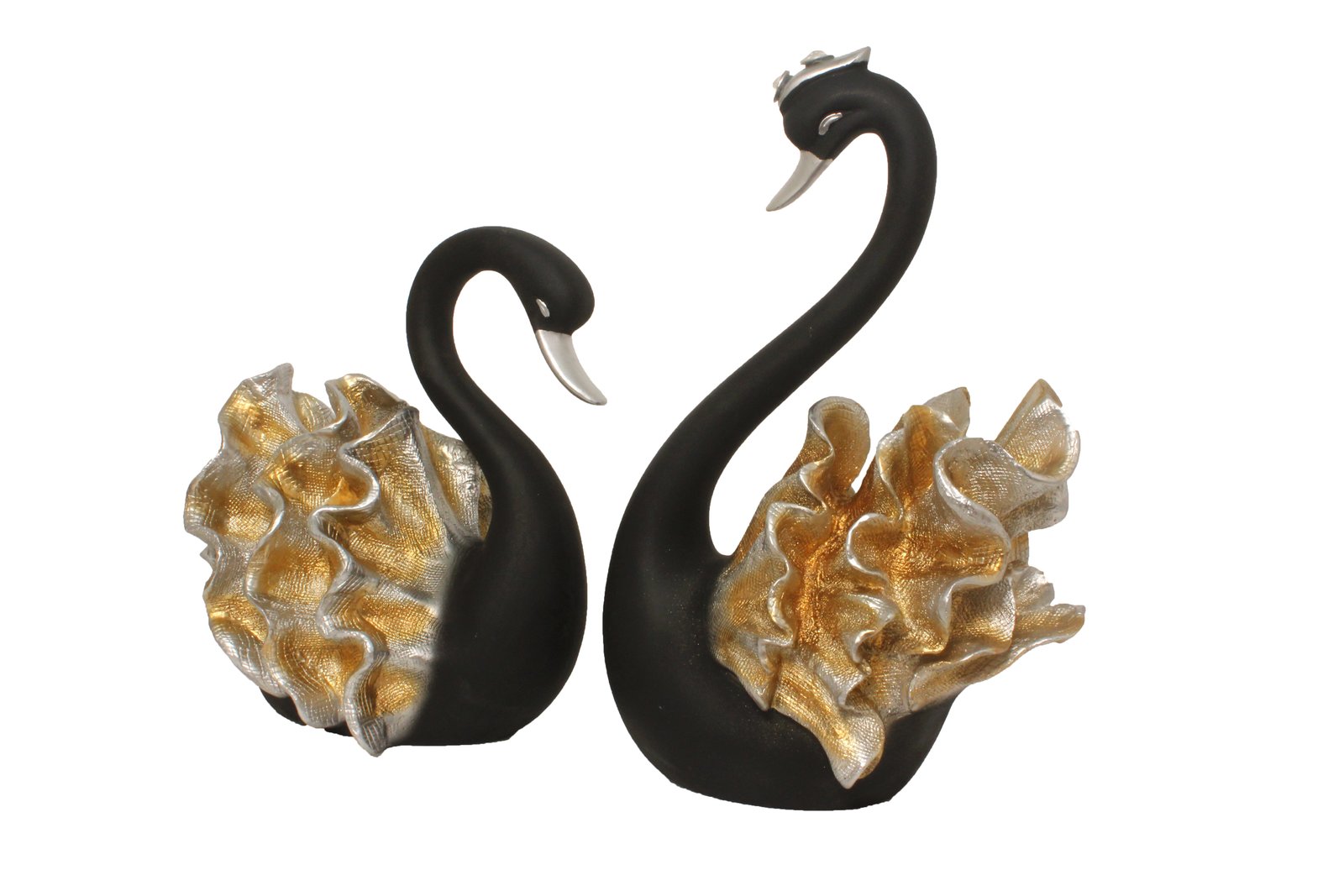Home Decorative Swan Pair Showpiece 14 Inch ( 36 cm )