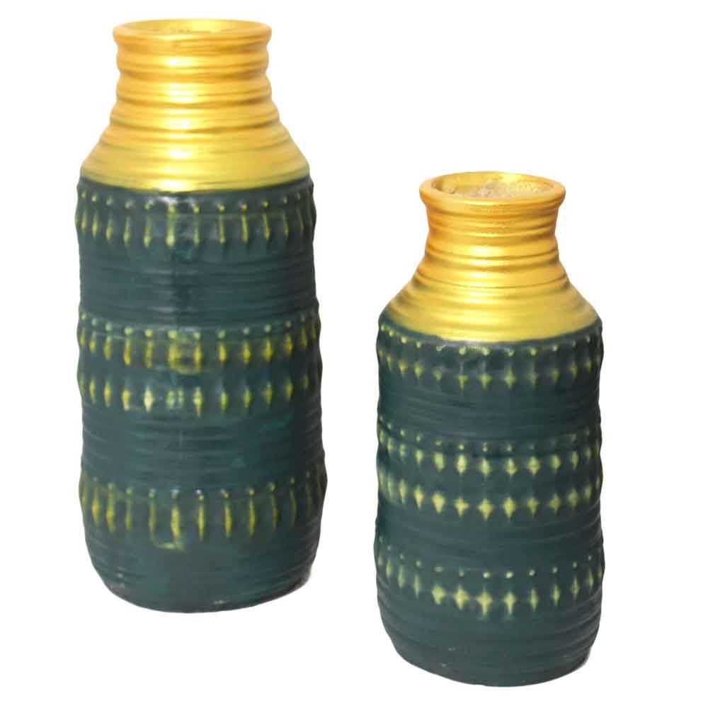 Flower Vase Bottle Art Pot 15.5 Inch ( 39.5 cm )