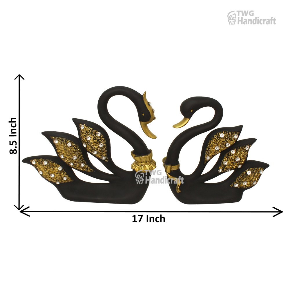 Feng Shui Swan Couple Statue Manufacturers in Mumbai | Decorative Statue Factory