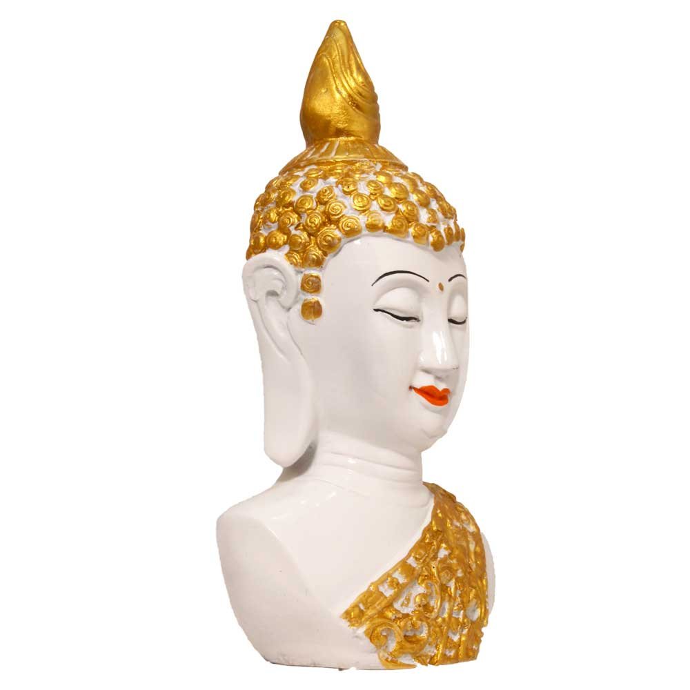 Peaceful Buddha Head Statue 11 Inch ( 28 cm )