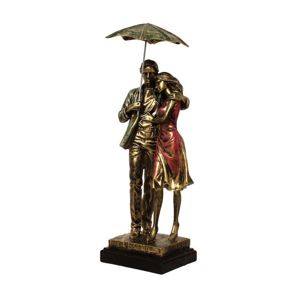 Handicraft Romantic Couple Statue 17.5 Inch ( 44.5 cm )