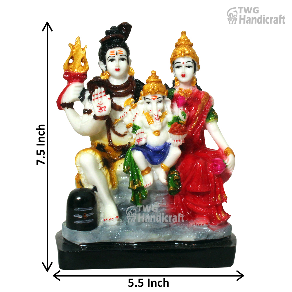 Manufacturer of Shiv Parivar Statue Murti | resin Hindu God Idols