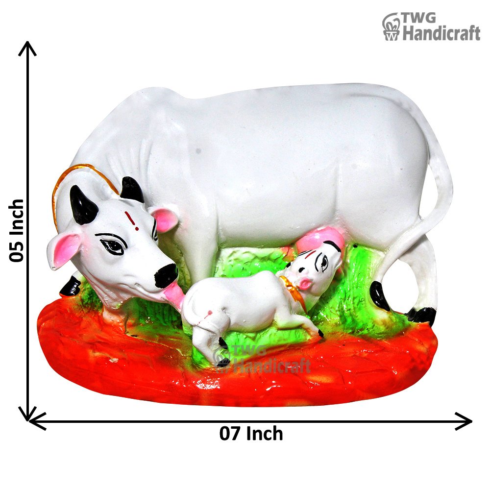 Manufacturer of Kamdhenu Cow and Calf Statue | Cow Statue Factory Price