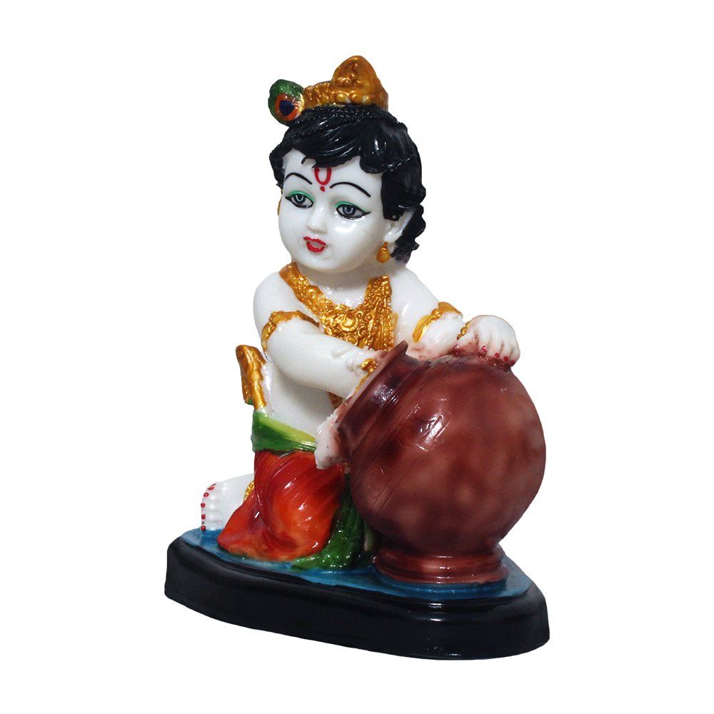 Makhan Krishna Idol 7 Inch ( 18 cm )