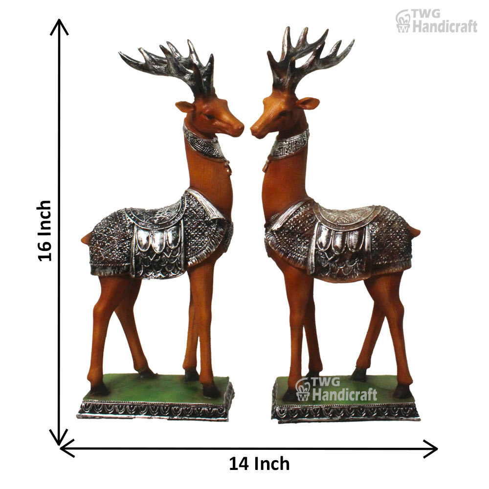 Deer Sculpture Manufacturers in Delhi | Deer Statue Showpiece Factory 