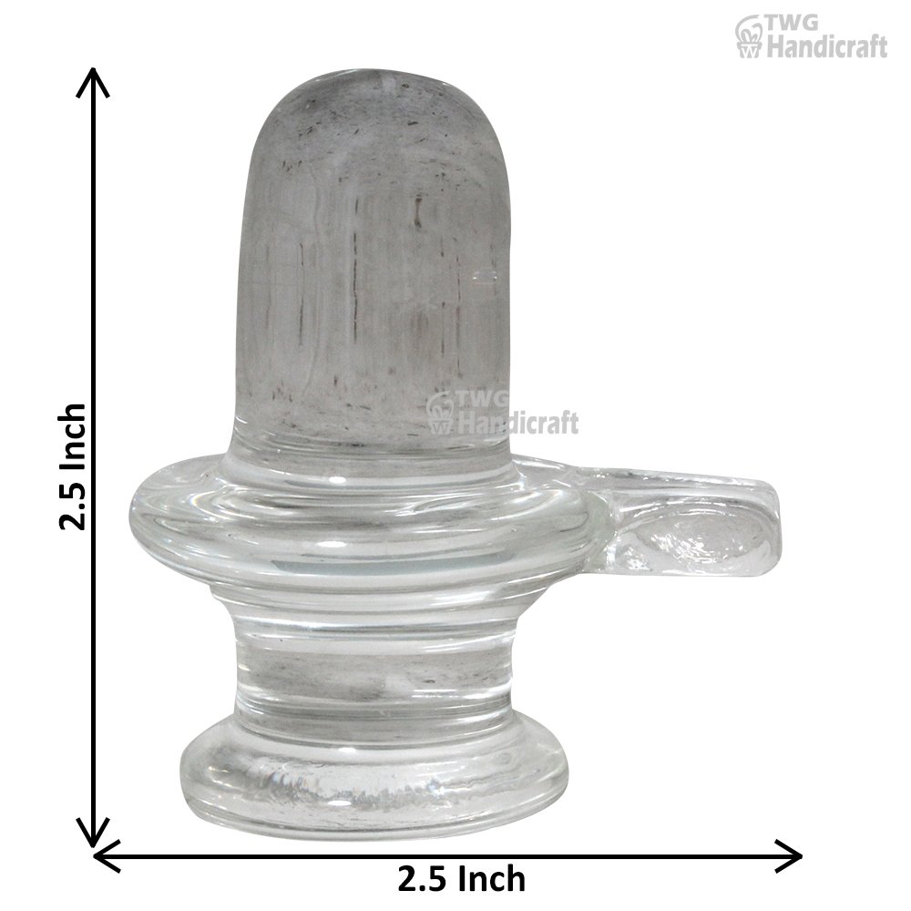 Glass Crystal Shivling Idol Statue Manufacturers in Kolkatta Crystal R