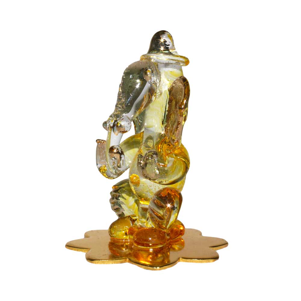 Crystal Glass Ganesha Statue Bulk Gift 2.5 Inch