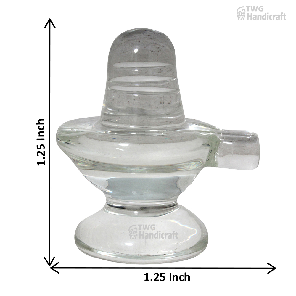 Crystal Glass Showpiece in Wholesale | Shivling Statue Showpiece Manufacturers