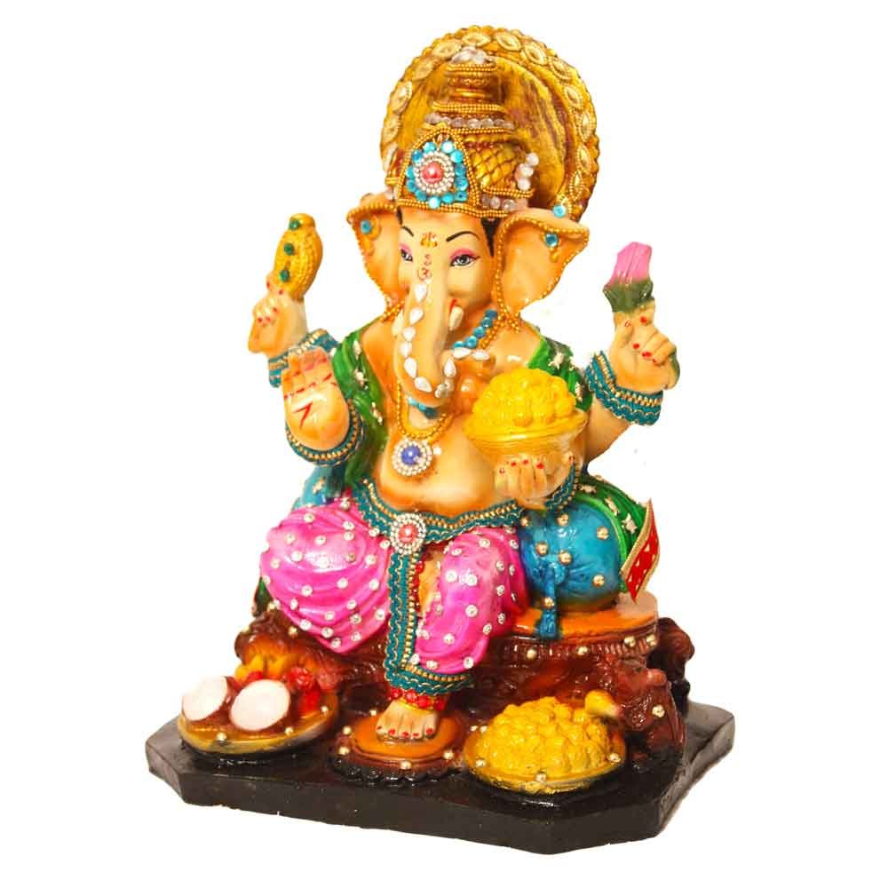 Lord Ganesha Statue Religious Idol 13.5 Inch ( 34.5 cm )