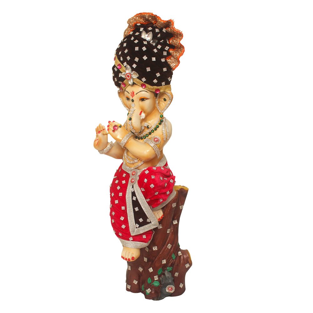 Lord Ganesha Idol Jewllery Decorated Statue 23 Inch ( 58.5 cm )
