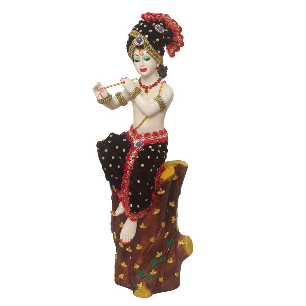Lord Krishna Idol Jewllery Decorated Statue 21 Inch ( 53.5 cm )
