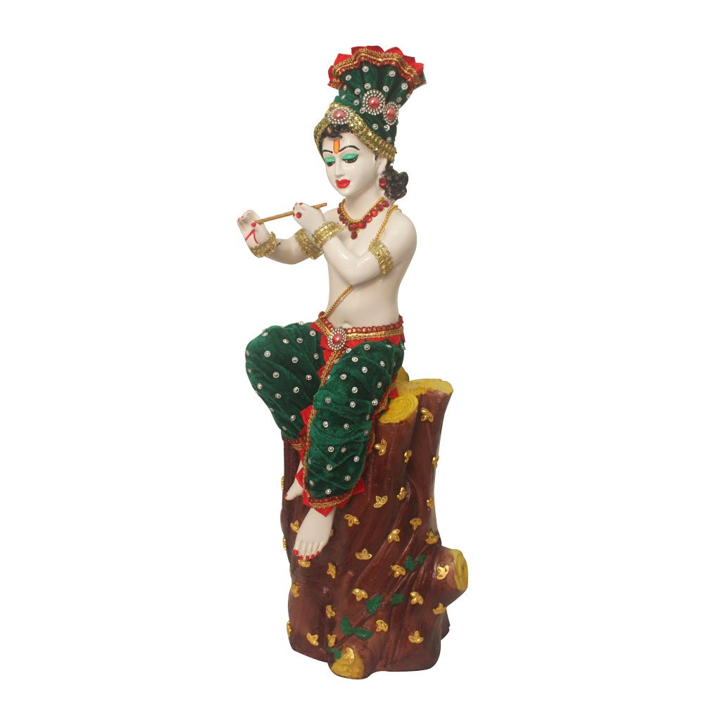Lord Krishna Idol Jewllery Decorated Statue 21 Inch ( 53.5 cm )