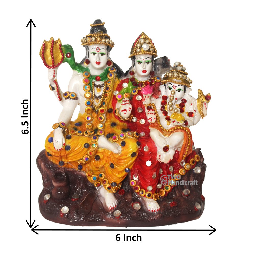 Manufacturer of Shiv Parivar Statue Murti | Resin Handicraft Statue Factory