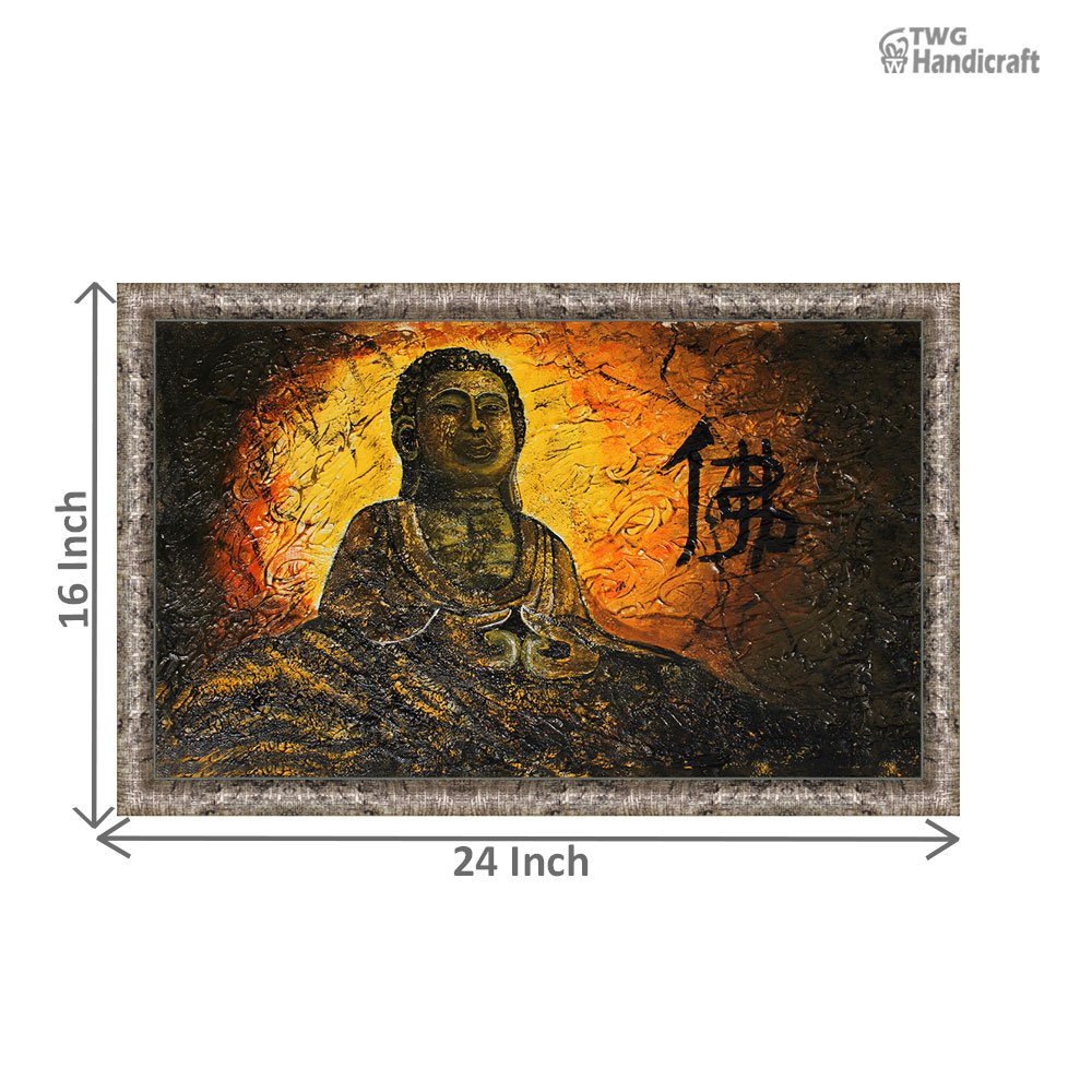 Buddha Canvas Paintings Manufacturers in Delhi Gatuma Buddha oil Painting