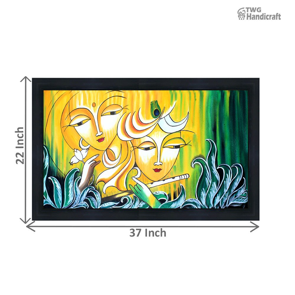 Textured Canvas Paintings Manufacturers in Pune Krishna Canvas Painting