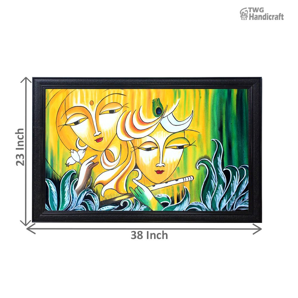 Textured Canvas Paintings Manufacturers in Banglore Krishna Canvas Painting