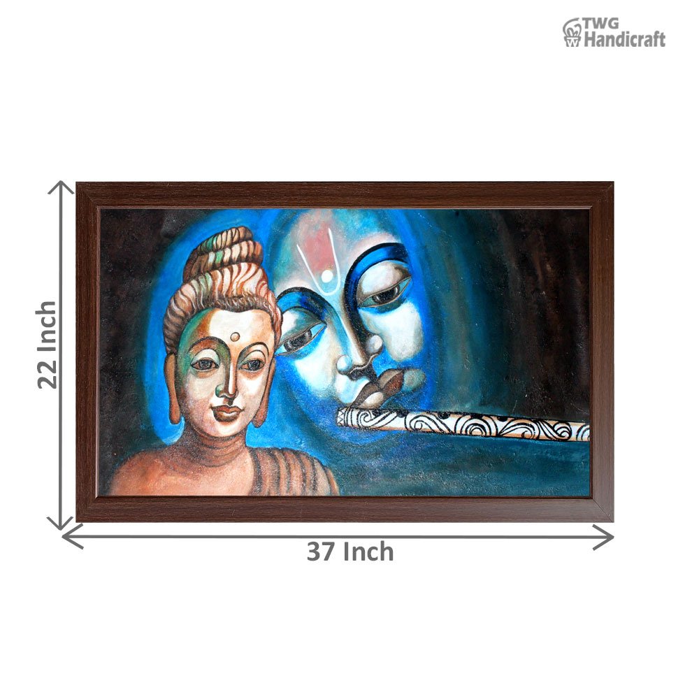 Textured Canvas Paintings Manufacturers in Kolkatta Krishna Canvas Painting