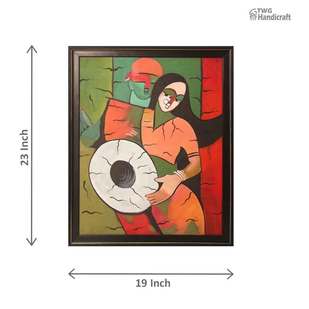Hand Painted Paintings Manufacturers in Agra Modern Art Canvas Painting
