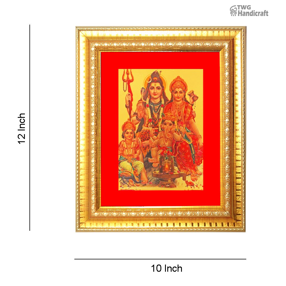 Exporters of 24 K Golden Frames Shiv Parivar 24 K Golden Frames