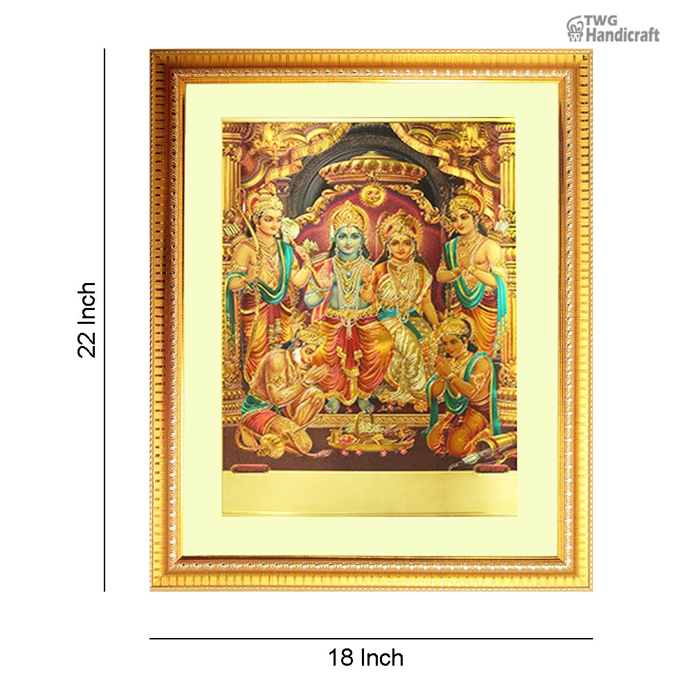 Manufacturer & Wholesaler of Ram Darbar 24K Golden Foil Religious Frame