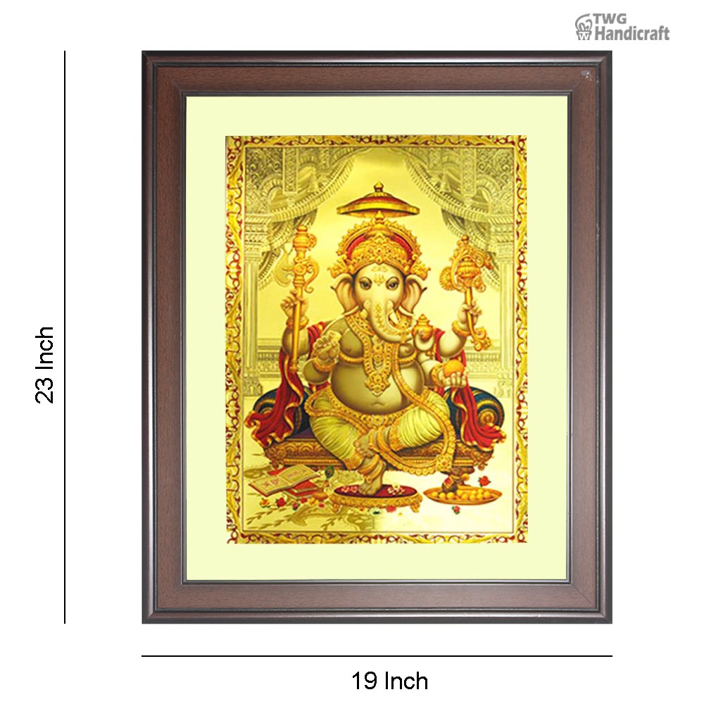 Manufacturer & Wholesaler of Lord Ganesha Golden Foil God Frame