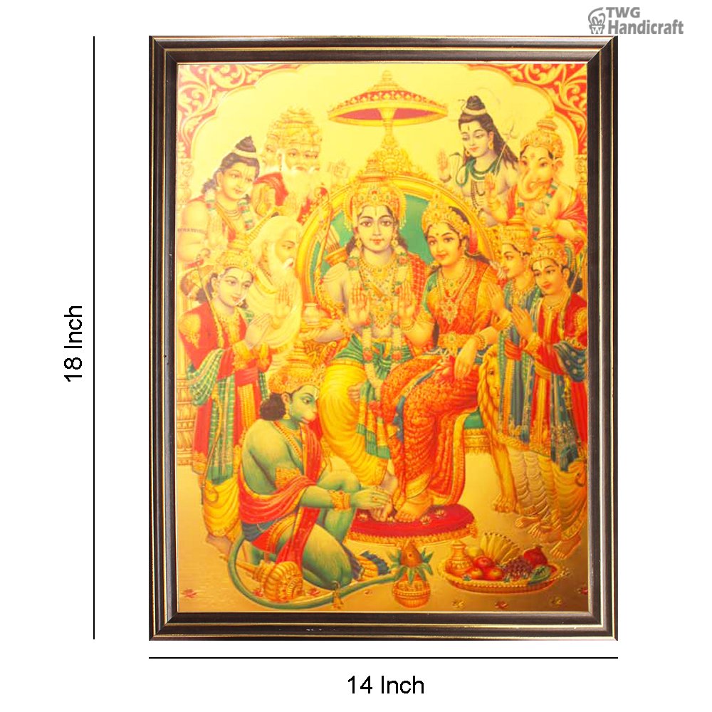 Manufacturer & Wholesale Supplier of Ram Darbar 24K Golden Foil Photo Frames