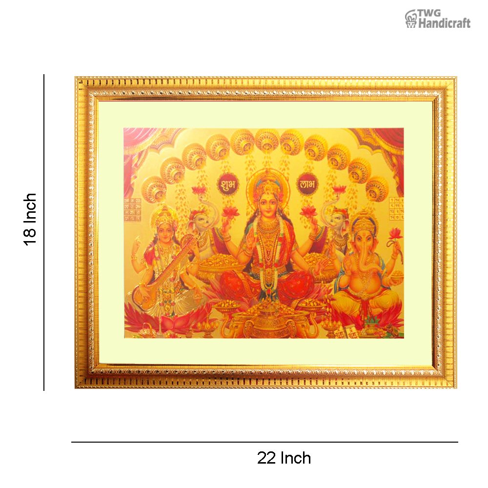 Manufacturer Supplier of Laxmi Ganesh Saraswati Photo Frame Direct from Factory