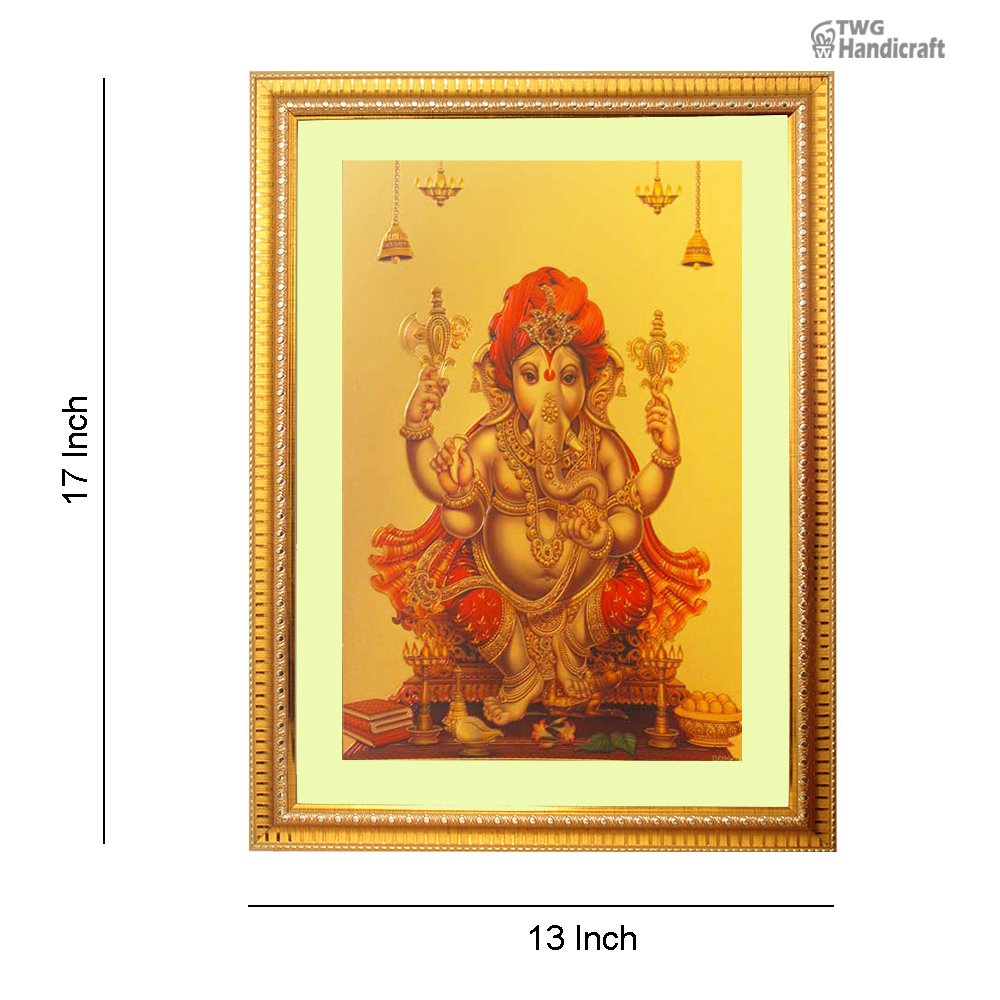 Manufacturer & Supplier of 24K Golden Foil Lord Ganesha God Frame