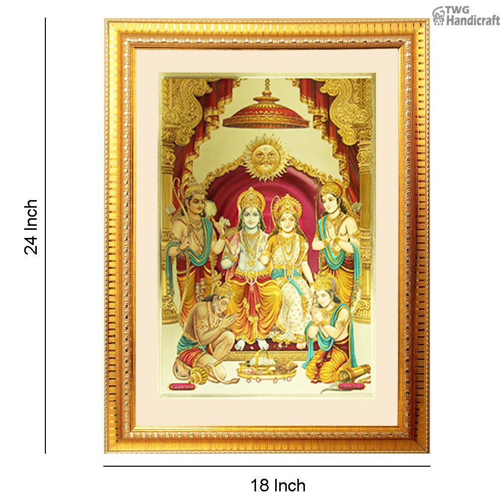 Manufacturer & Wholesale Supplier of Ram Darbar 24K Gold Plated Religious God Frames