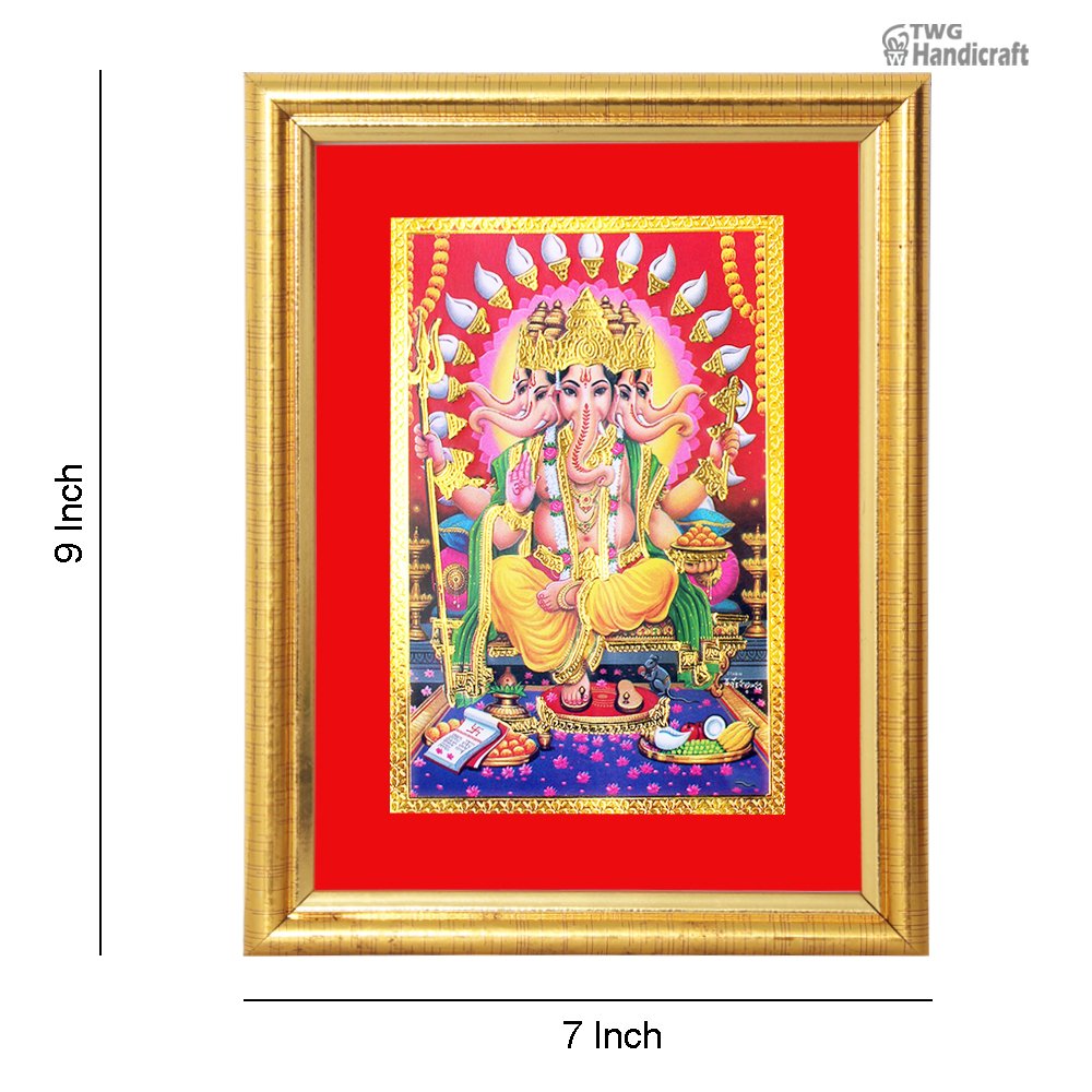 24 K Golden Frames Manufacturers in Sadar Bazar Delhi Golden Foil Ganesh Frames