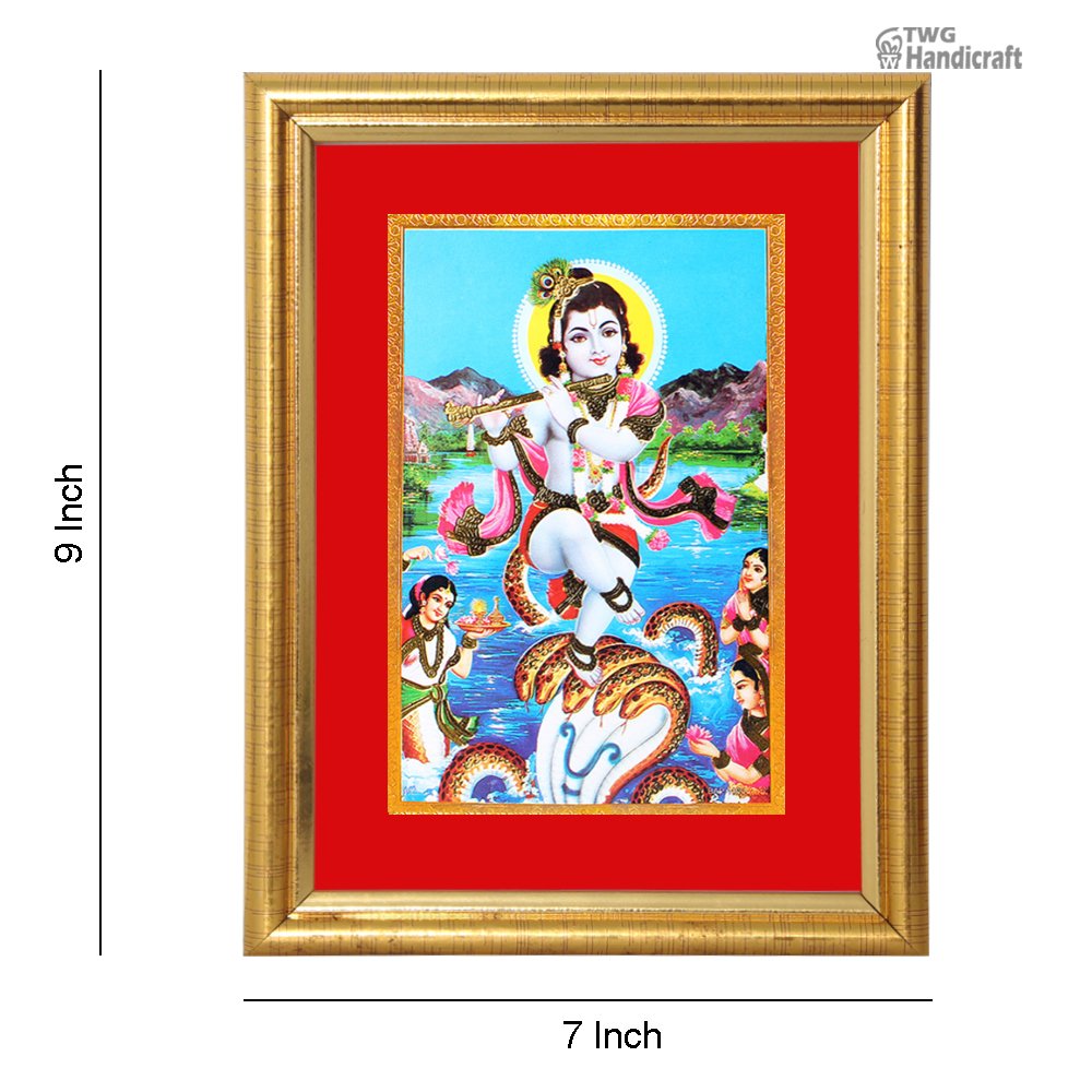 24 K Golden Frames Manufacturers in Sadar Bazar Delhi Golden Foil Krishna Frames