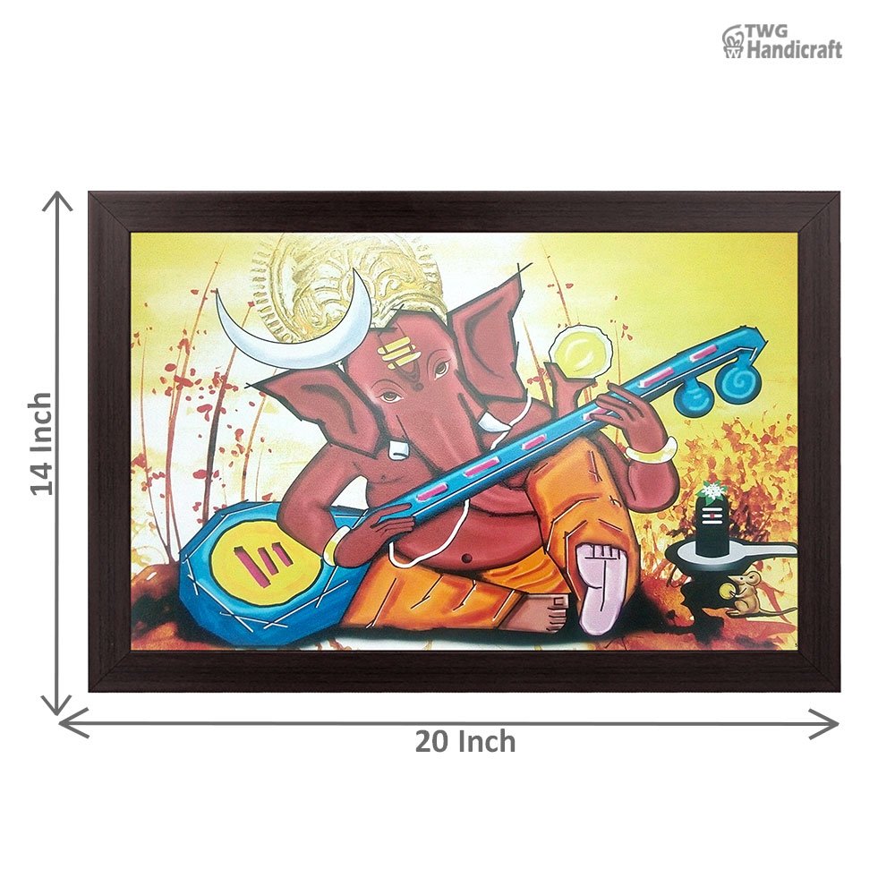Exporters of Lord Ganesha Painting Modern Art Ganpati Painting