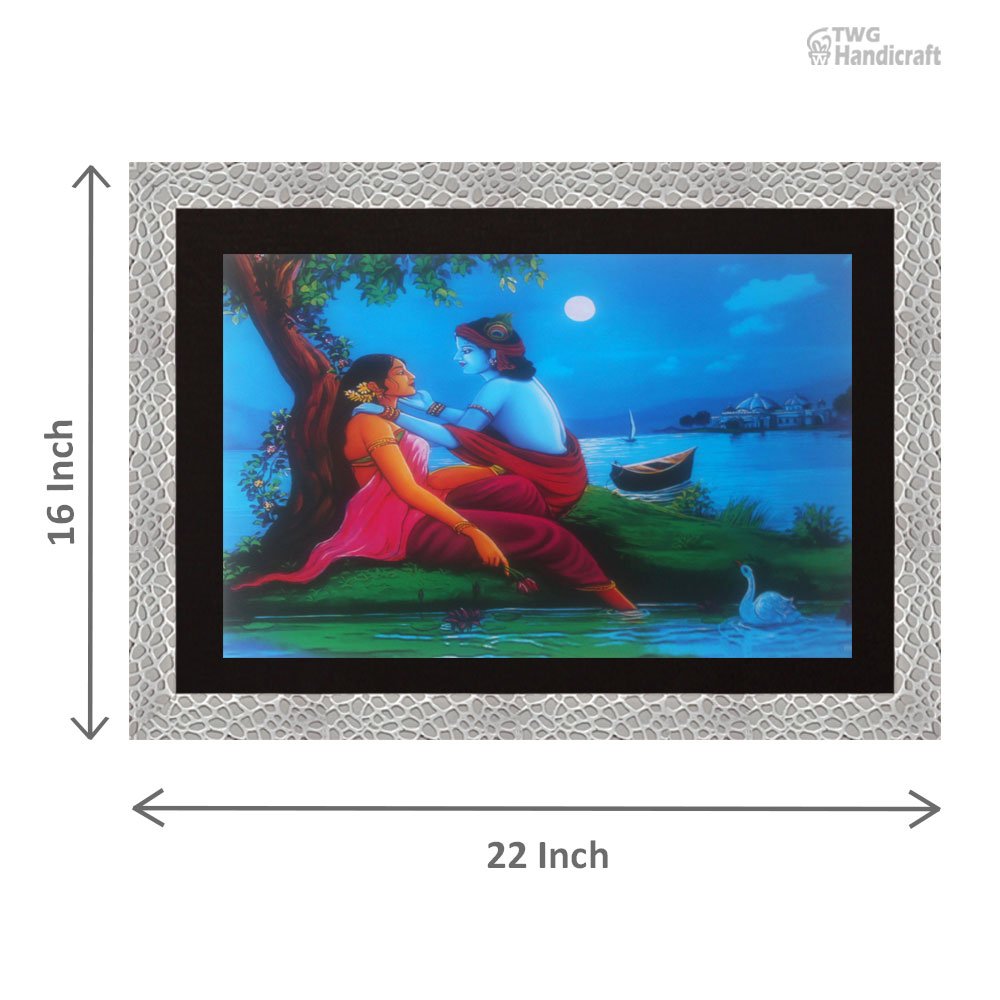 Radha Krishna Painting Wholesale Supplier in India Export Quality Paintings with Frames