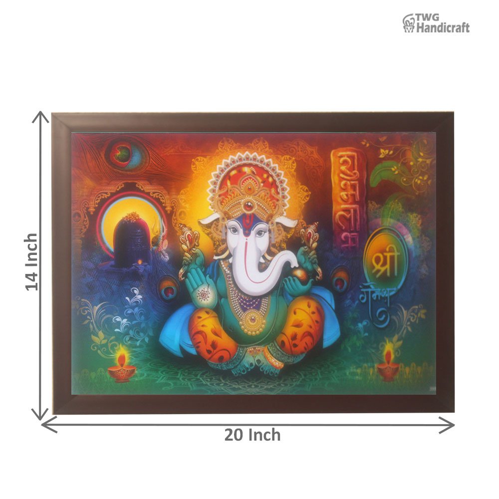 Lord Ganesha Painting Manufacturers in India poster Painting for Gifts