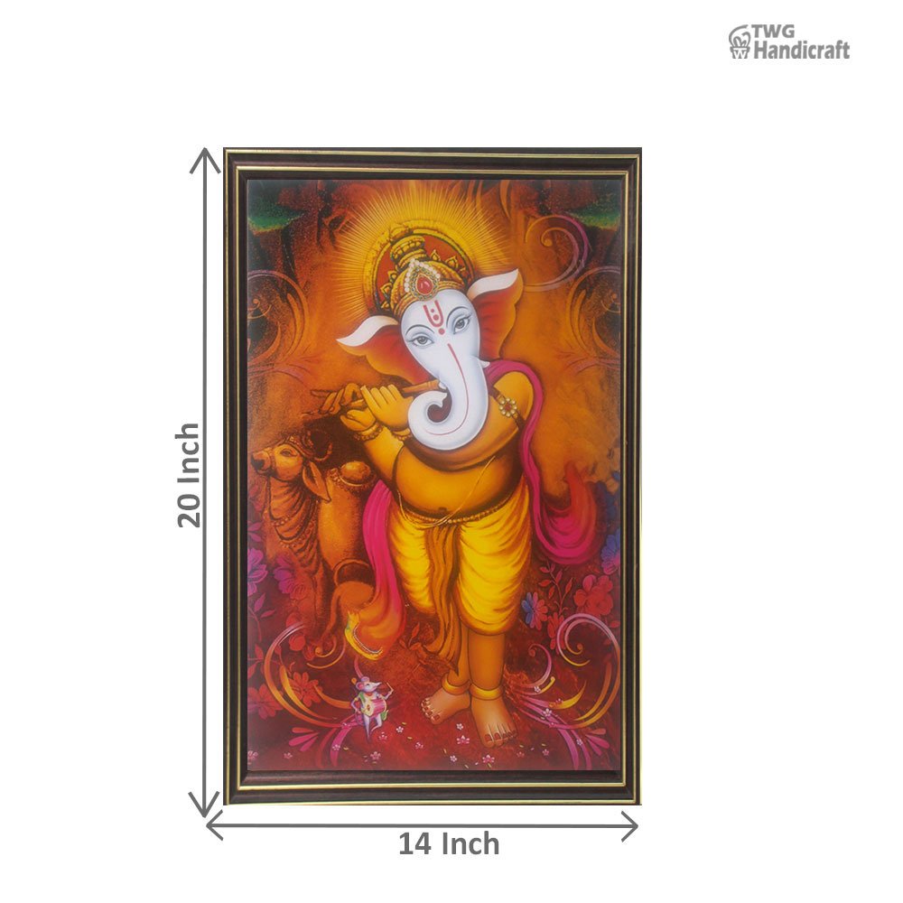 Lord Ganesha Painting Wholesalers in Delhi poster Painting for Gifts