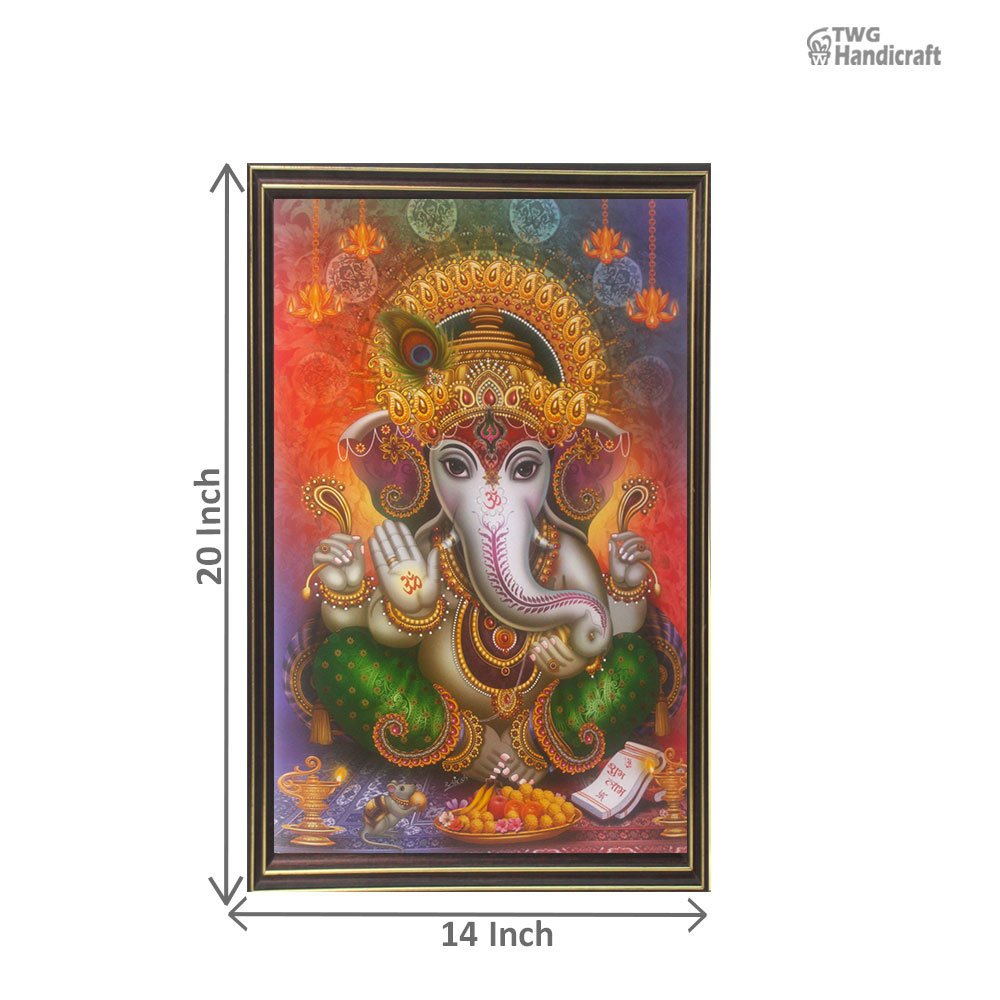 Lord Ganesha Painting Manufacturers in Mumbai poster Painting for Gifts