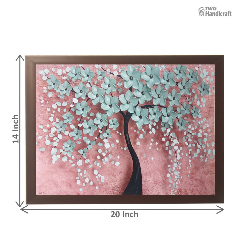 Floral Art Paintings Manufacturers in Delhi Digital Print Textured Painting Factory