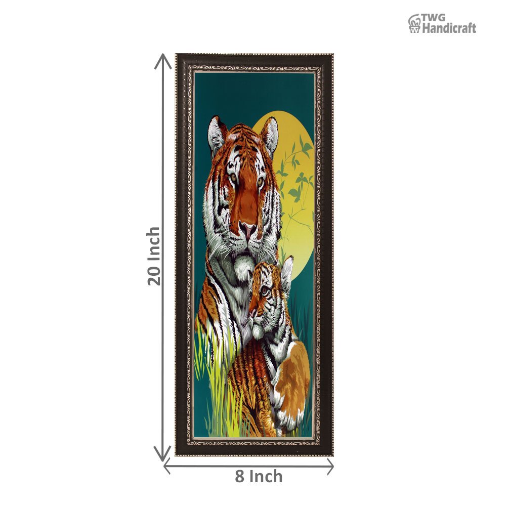 Manufacturer of Wild Lion Animal Paintings Seven Running Horse Painting
