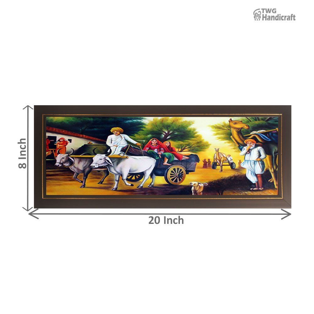 Indian Traditional Paintings Manufacturers in India Village theme Paintings