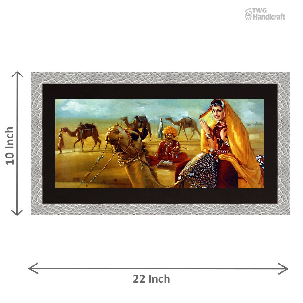 Manufacturer of Indian Traditional Paintings Rajathani Village themes