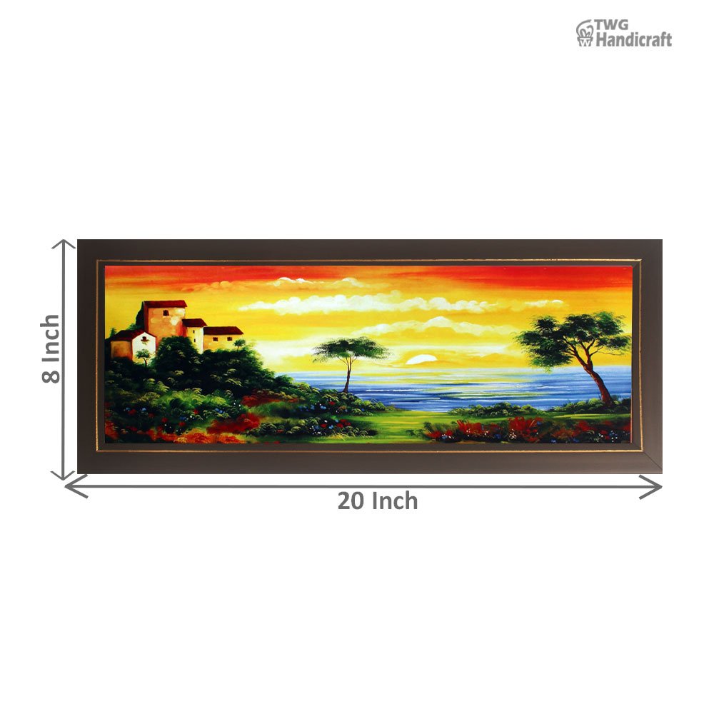 Manufacturer of Nature Paintings Digital Print Wallpaper with Frames