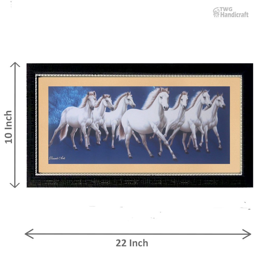 Animal Paintings Manufacturers in Pune Seven Running Horse Painting