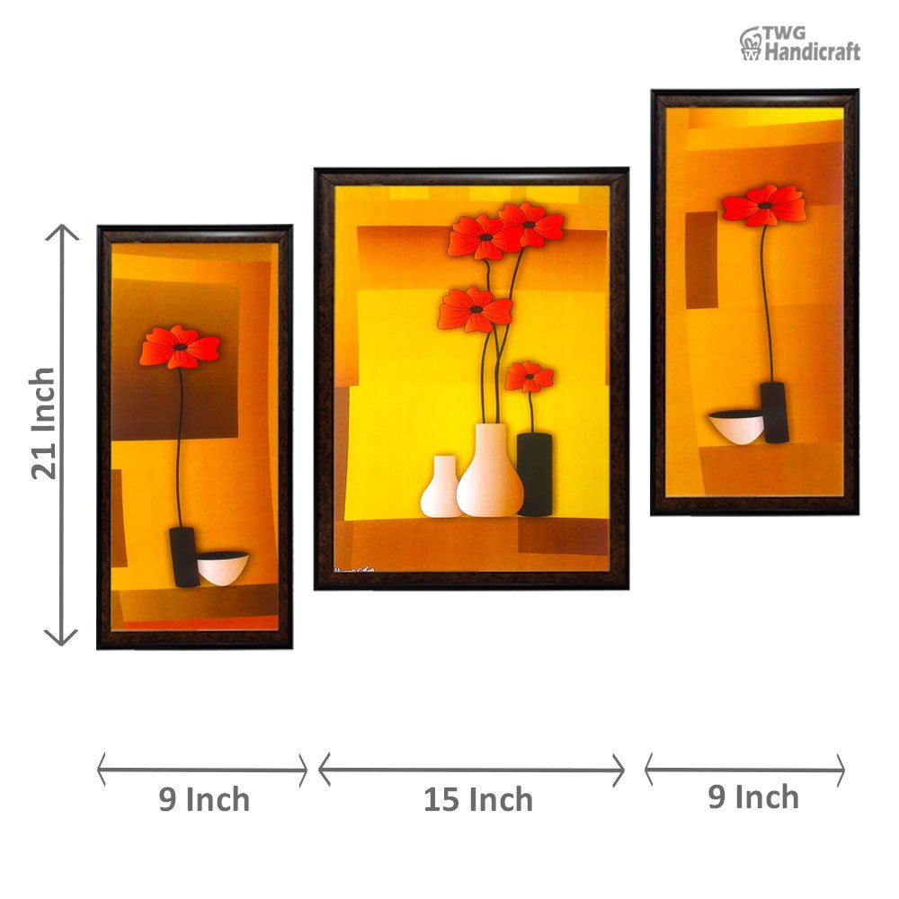 Floral Paintings Manufacturers in India | Combo flowers paintings online